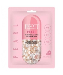 Маска для лица тканевая JIGOTT Pearl Real Ampoule Mask