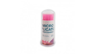 Микробраши 2 мм розовые в колбе, 100 шт