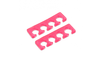 Разделители силиконовые для пальцев ног розовые, 1 пара