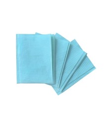 Салфетки процедурные бумажно-полиэтиленовые 33*45 см голубые. Упаковка 50шт