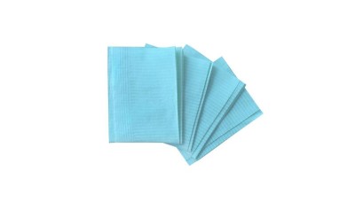 Салфетки процедурные бумажно-полиэтиленовые 33*45 см голубые. Упаковка 50шт