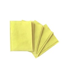 Салфетки процедурные бумажно-полиэтиленовые 33*45 см жёлтые. Упаковка 50 шт