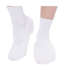 Бахилы (носочки одноразовые) из нетканого материала, белые