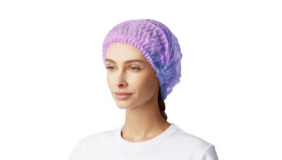 Шапочка одноразовая (фиолетовая) шапочки, 100 шт